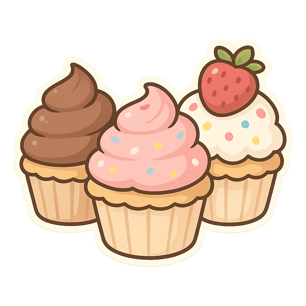 cupcakes sticker