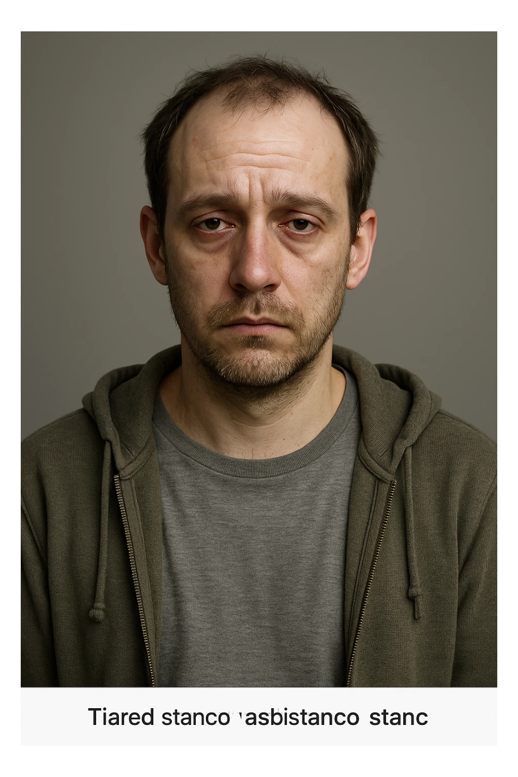 Uomo con testosterone basso  immagine realistica in 3D in italiano sticker