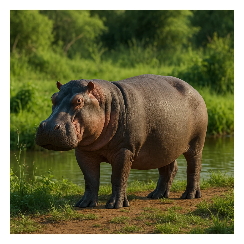 Hippopotamus sticker