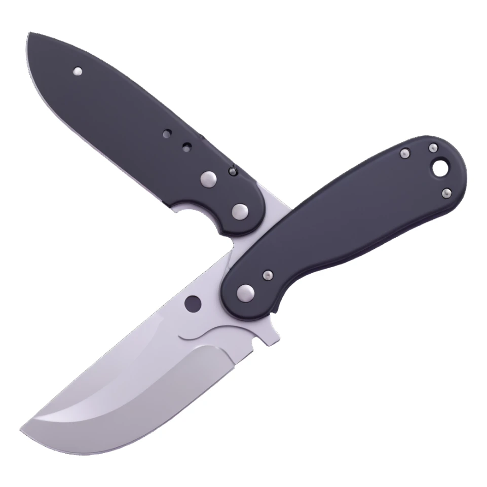 Spyderco pocket knife with thumb hole sticker