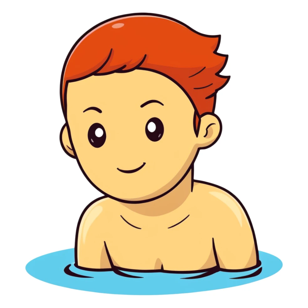 22-year-old redheaded girl athlete swimmer sticker