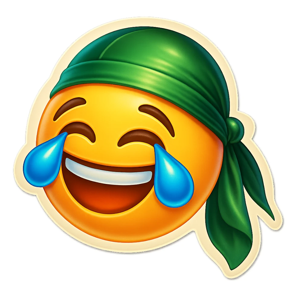 lol face laughing crying
Change His durag To Green sticker
