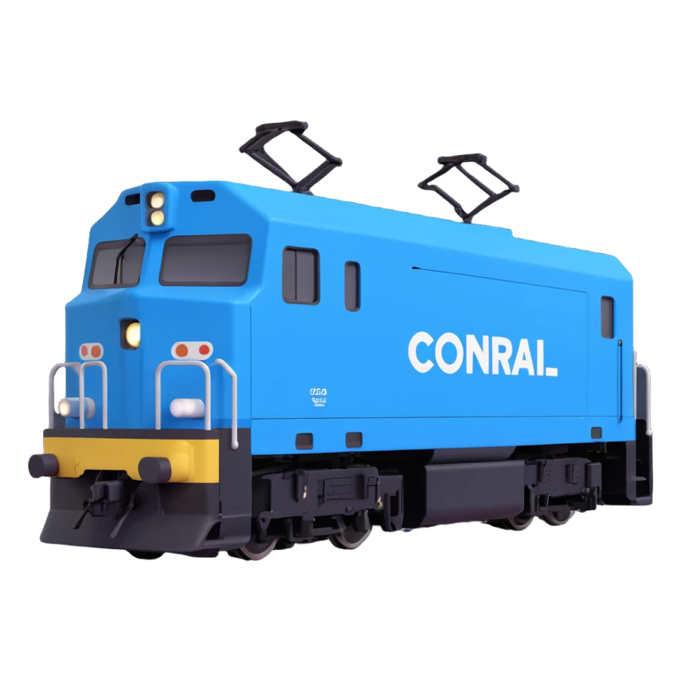 Conrail electric boxy locomotive sticker