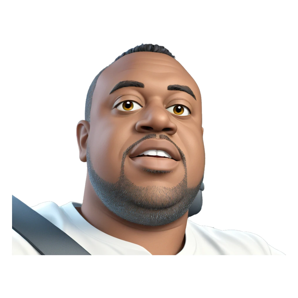 realistic meme of male driver sticker