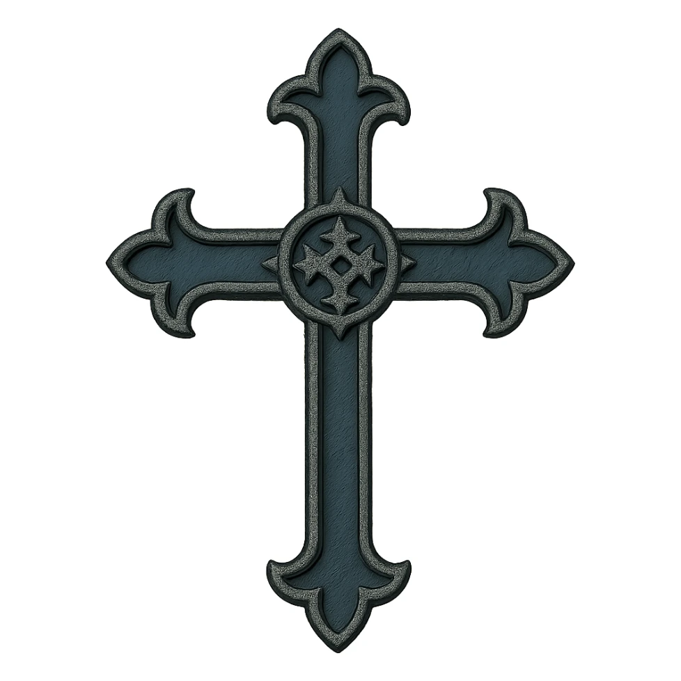 goth cross sticker