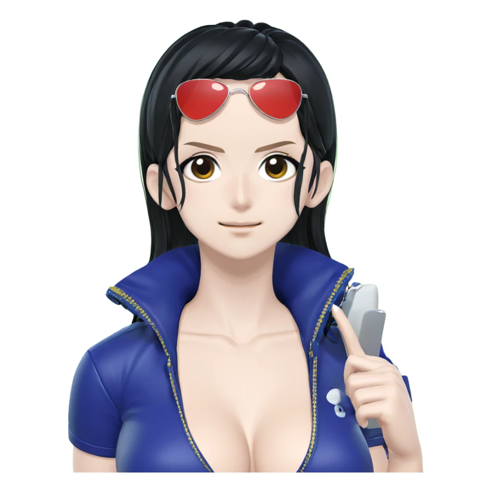 nico robin stylish summer vibe sticker