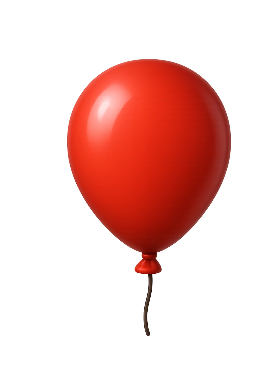 emoji 3d stile iphone che rappresenta un PALLONCINO ROSSO 3d sticker