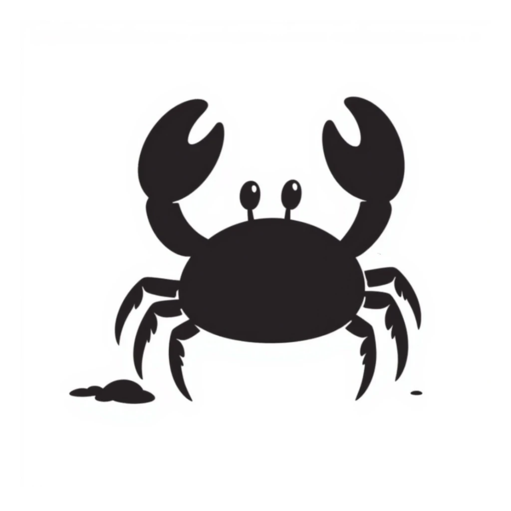 Crab sticker