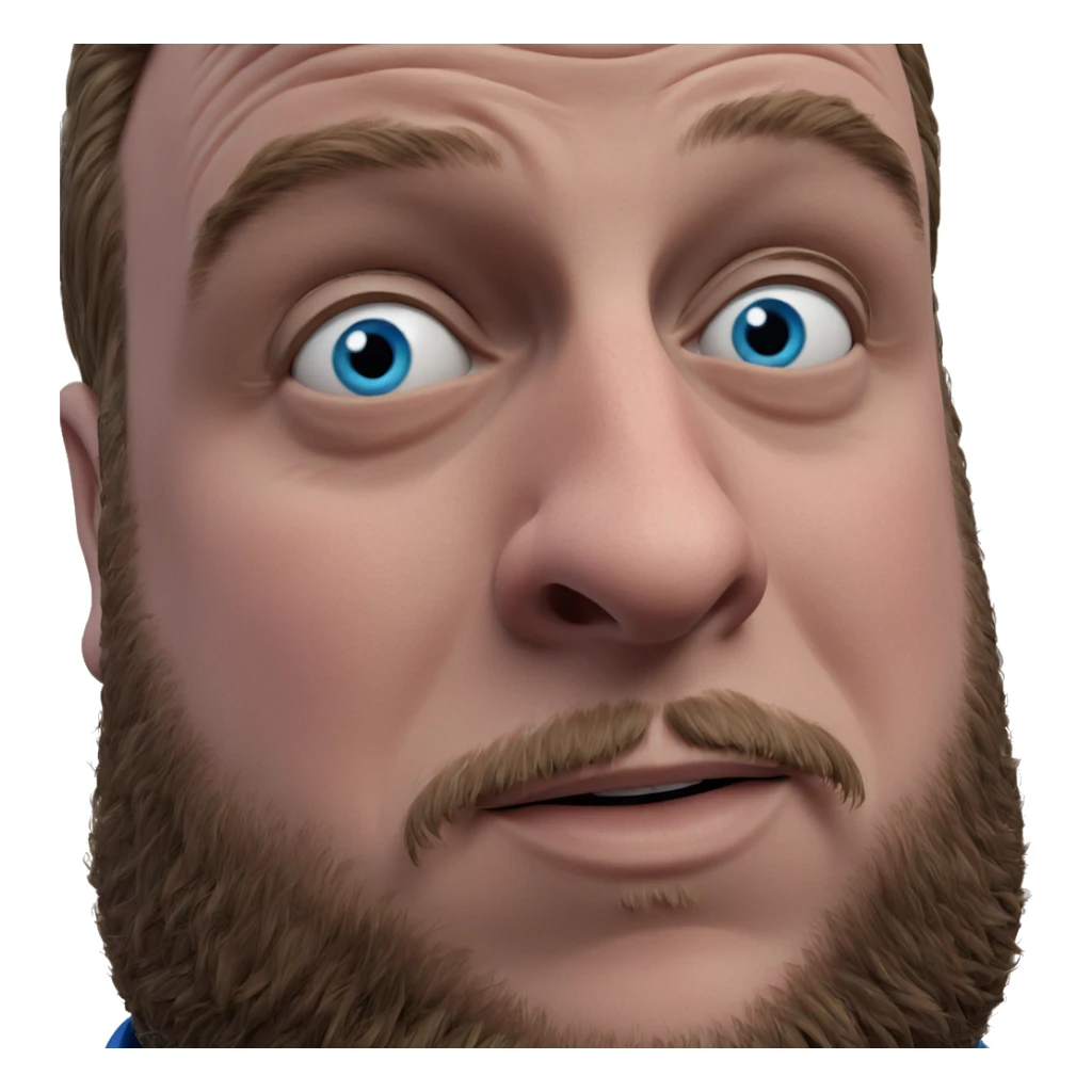 blue eyed male portrait sticker