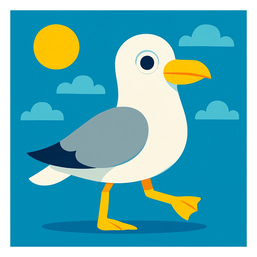 Seagull sticker
