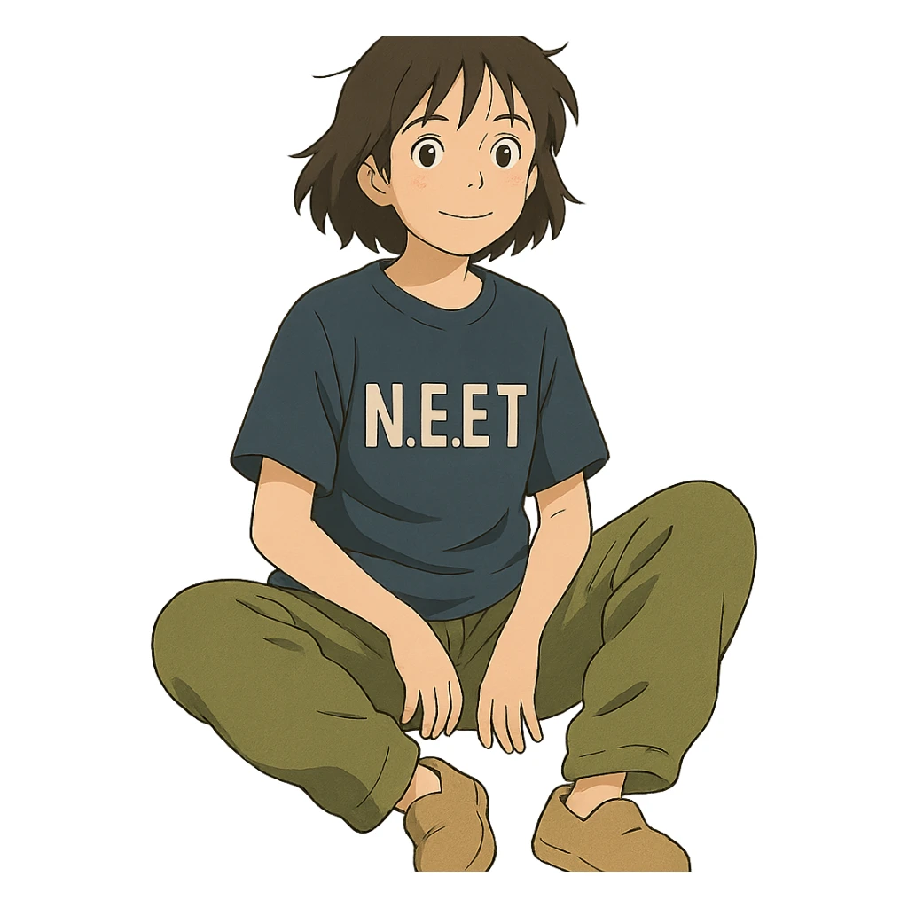 N.E.E.T and anime sticker