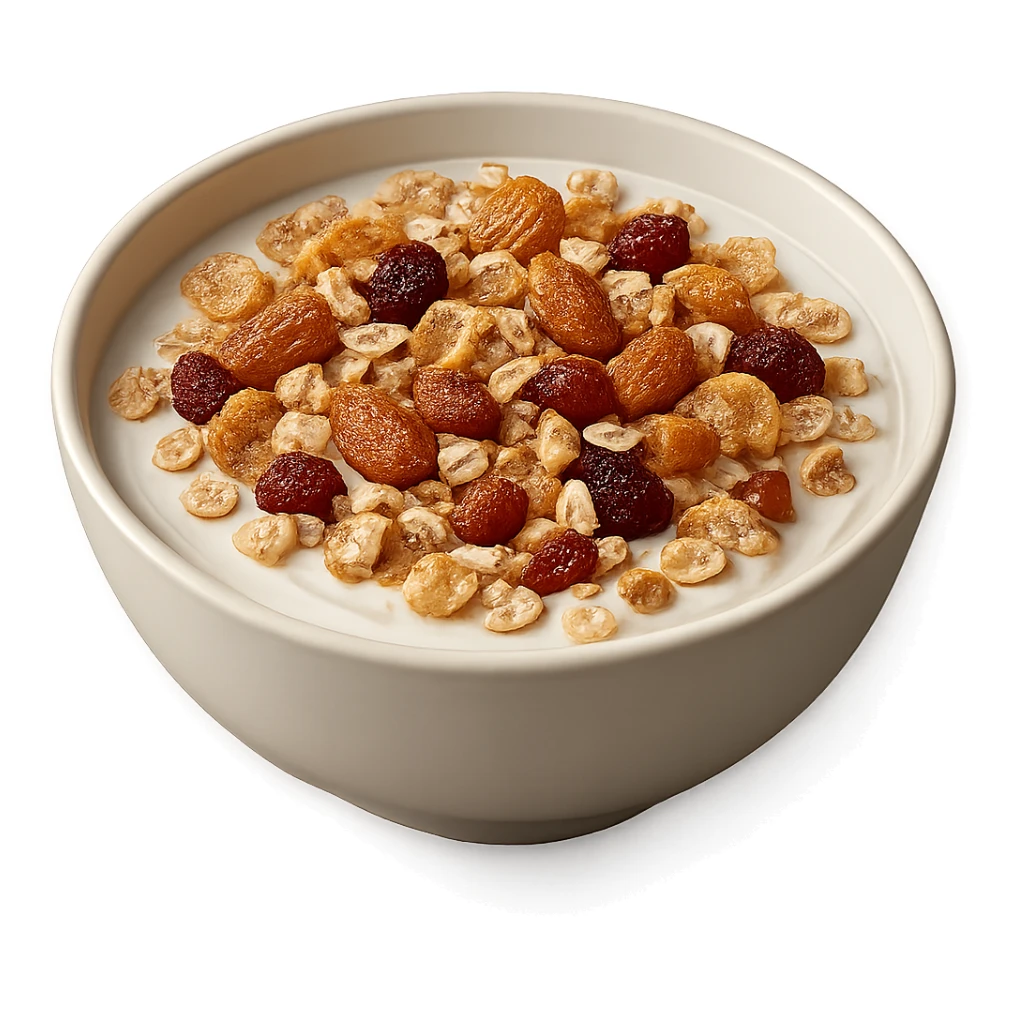 BOWL DI YOGURT E CEREALI, IPERREALISTICA 4K sticker