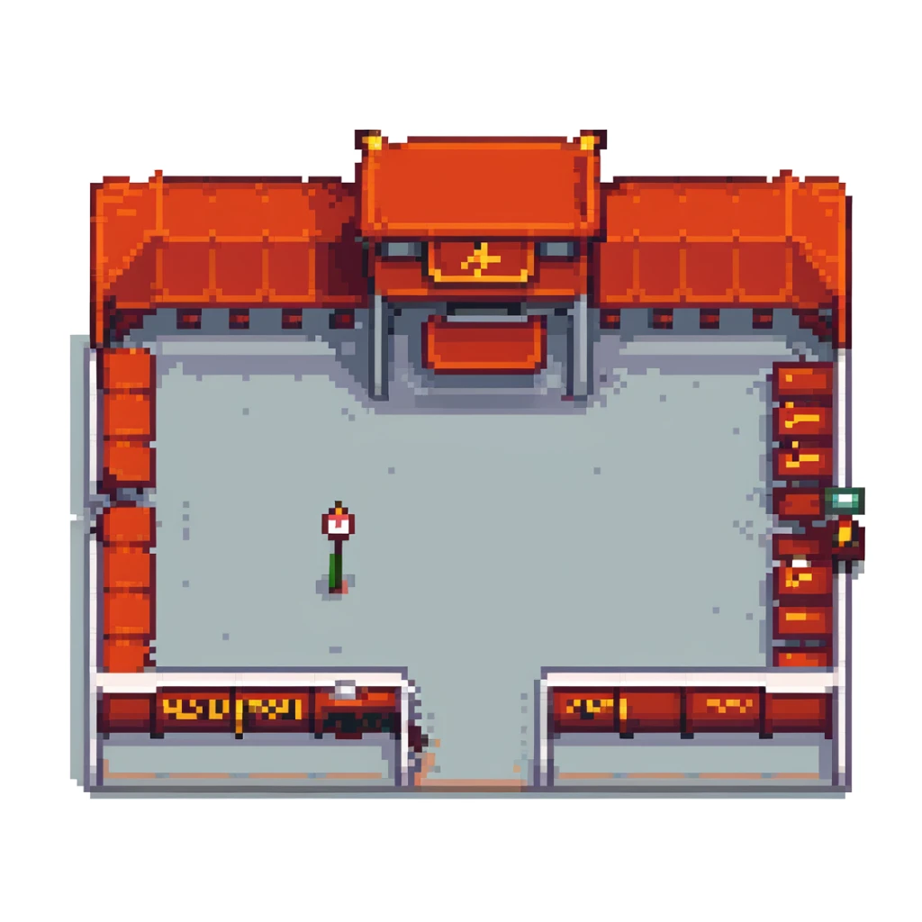 Tiananmen Square in Beijing with traditional Chinese architecture gate, sunny day, travel landmark sticker