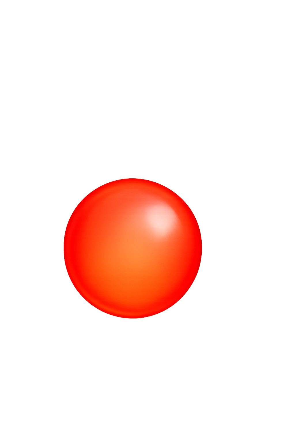 luce rossa led rotonda fluttua in aria, iperrealistica 4k sticker