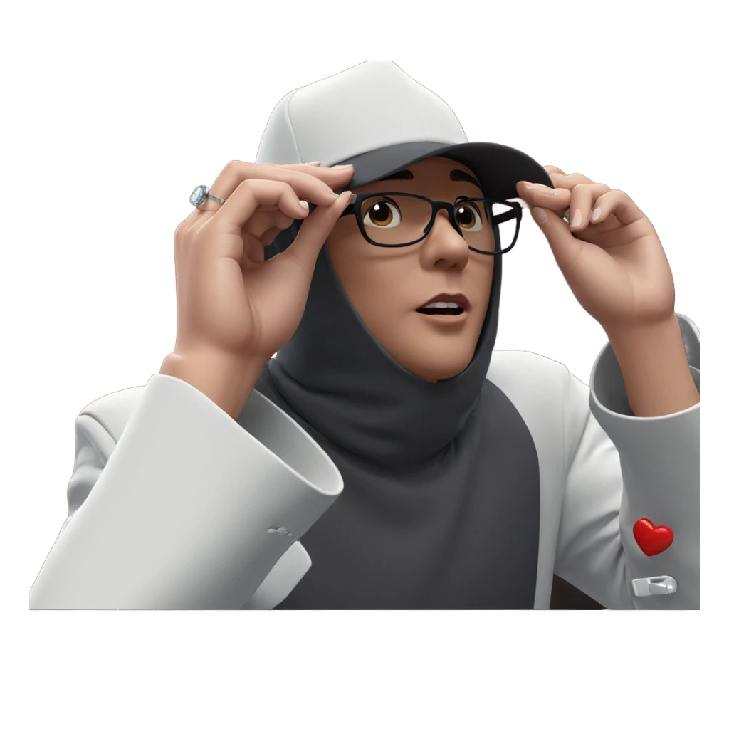 couple in love with accessories sticker