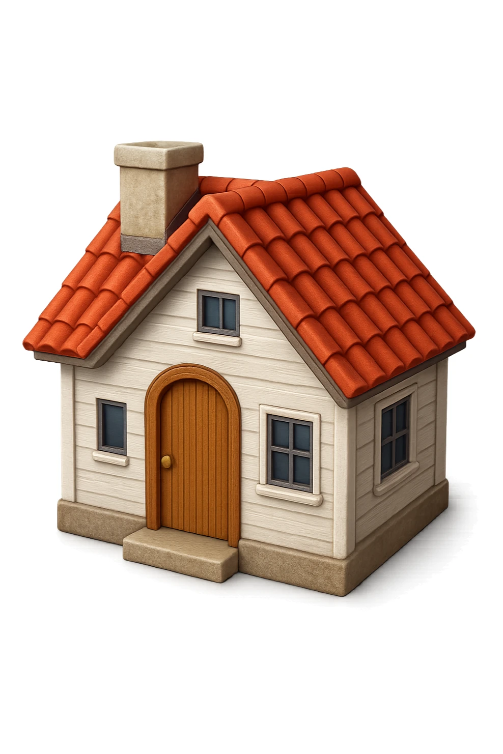 emoji stile iphone di una casetta, IPERREALISTICO 4K sticker