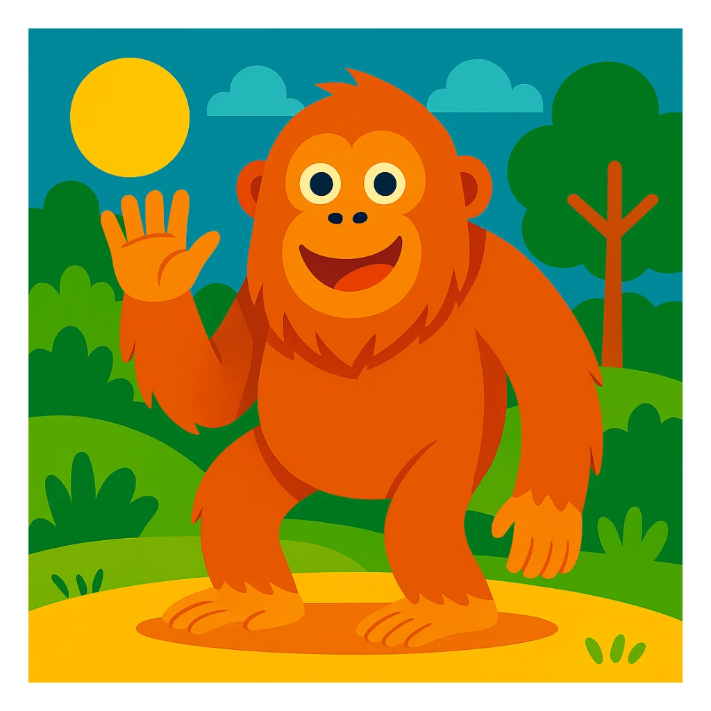 Orangutan sticker