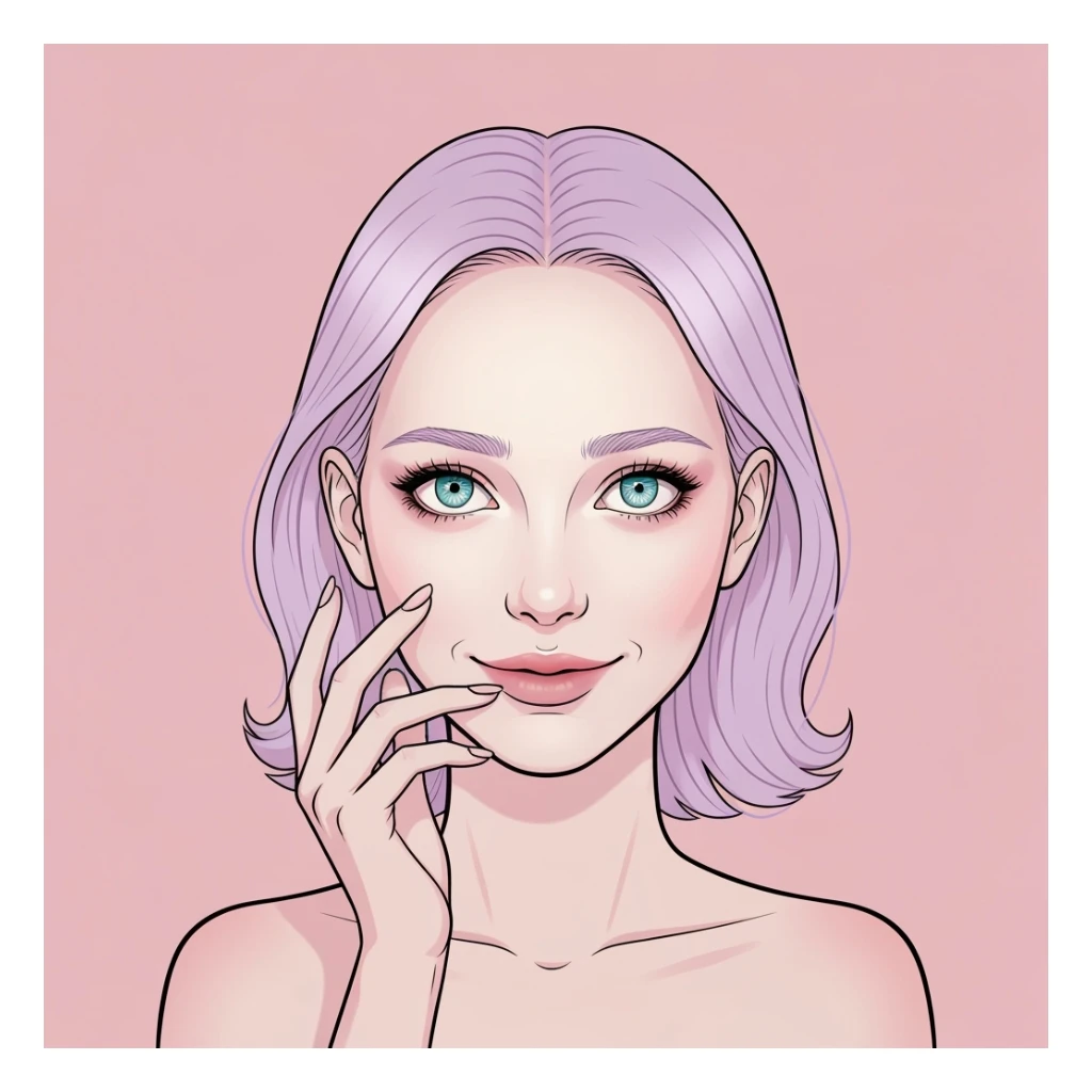 pastel horror profile picture, cute, expressive, minimal, black color palette, variation 2 sticker