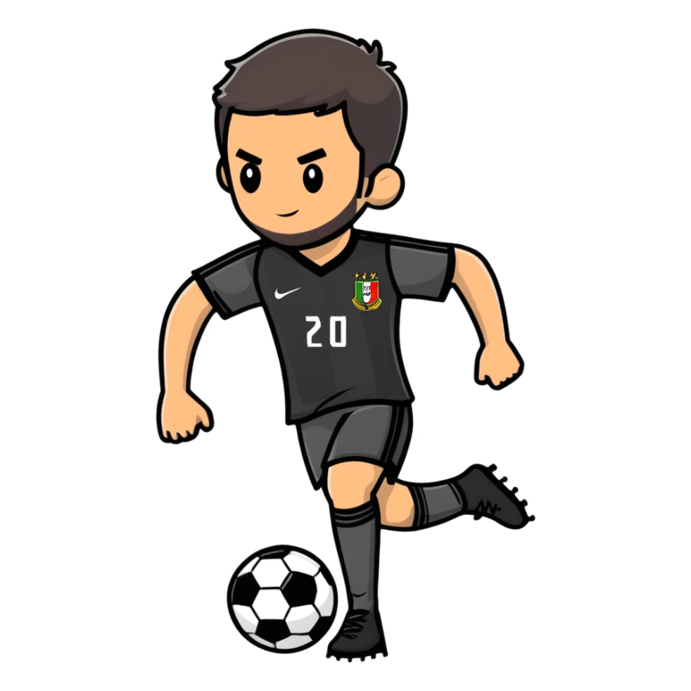 Rafa Silva, Portuguese footballer in action sticker