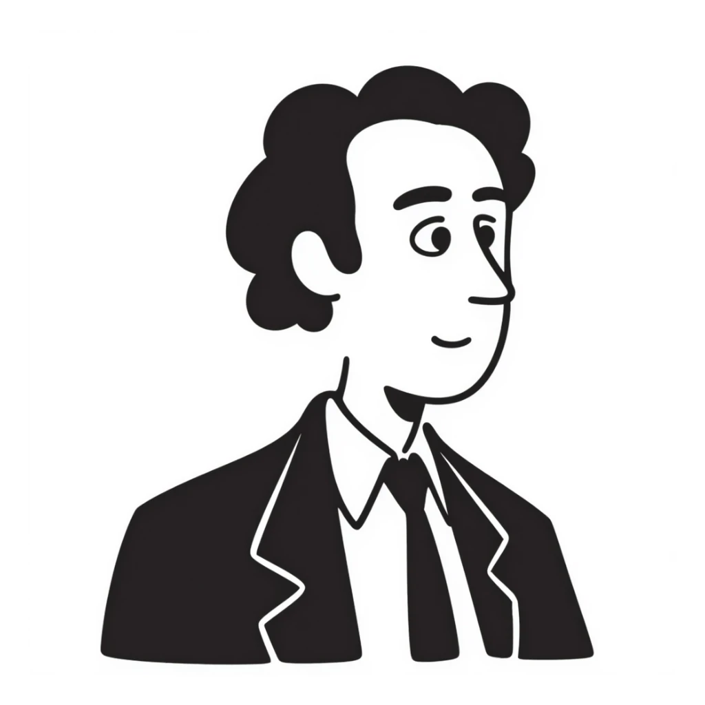 portrait of Hans Jonas, German philosopher sticker