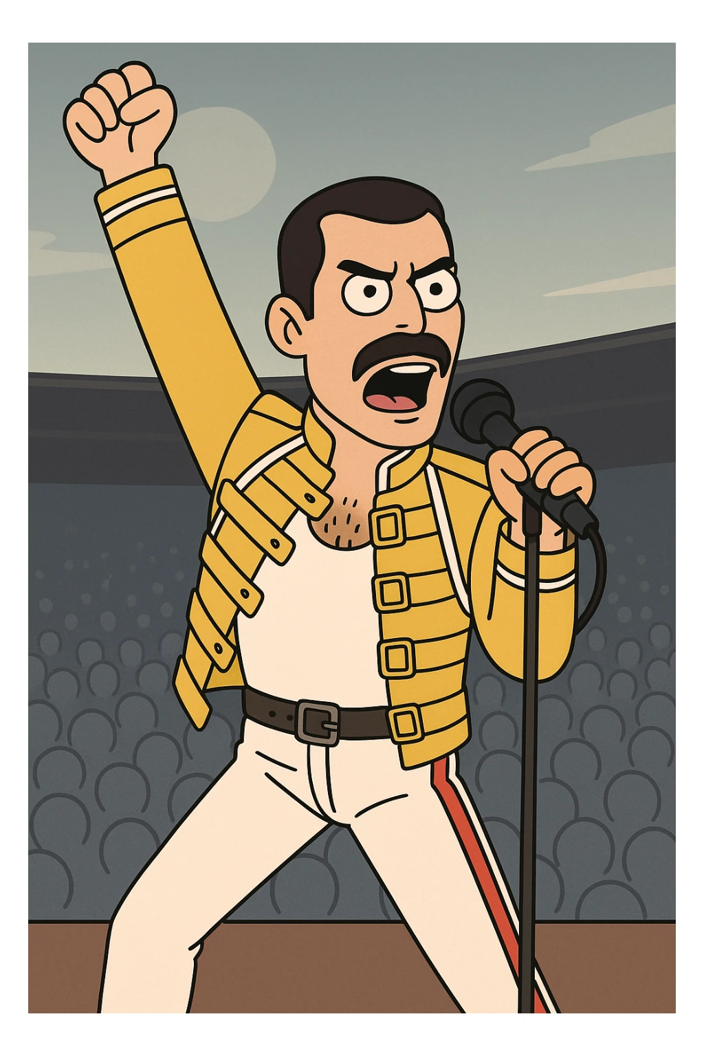 The people Queen at Wembley Freddie Mercury sticker