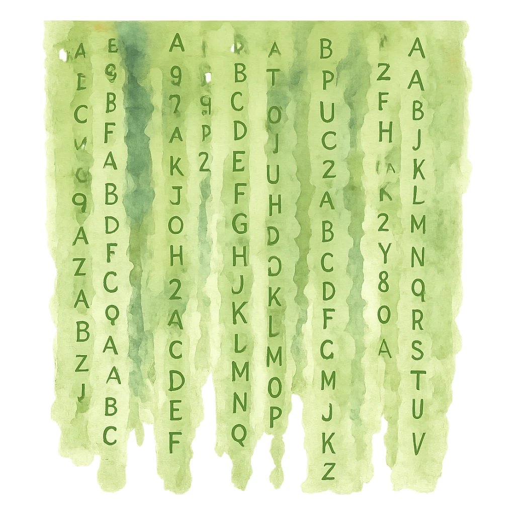 watercolor style matrix sticker