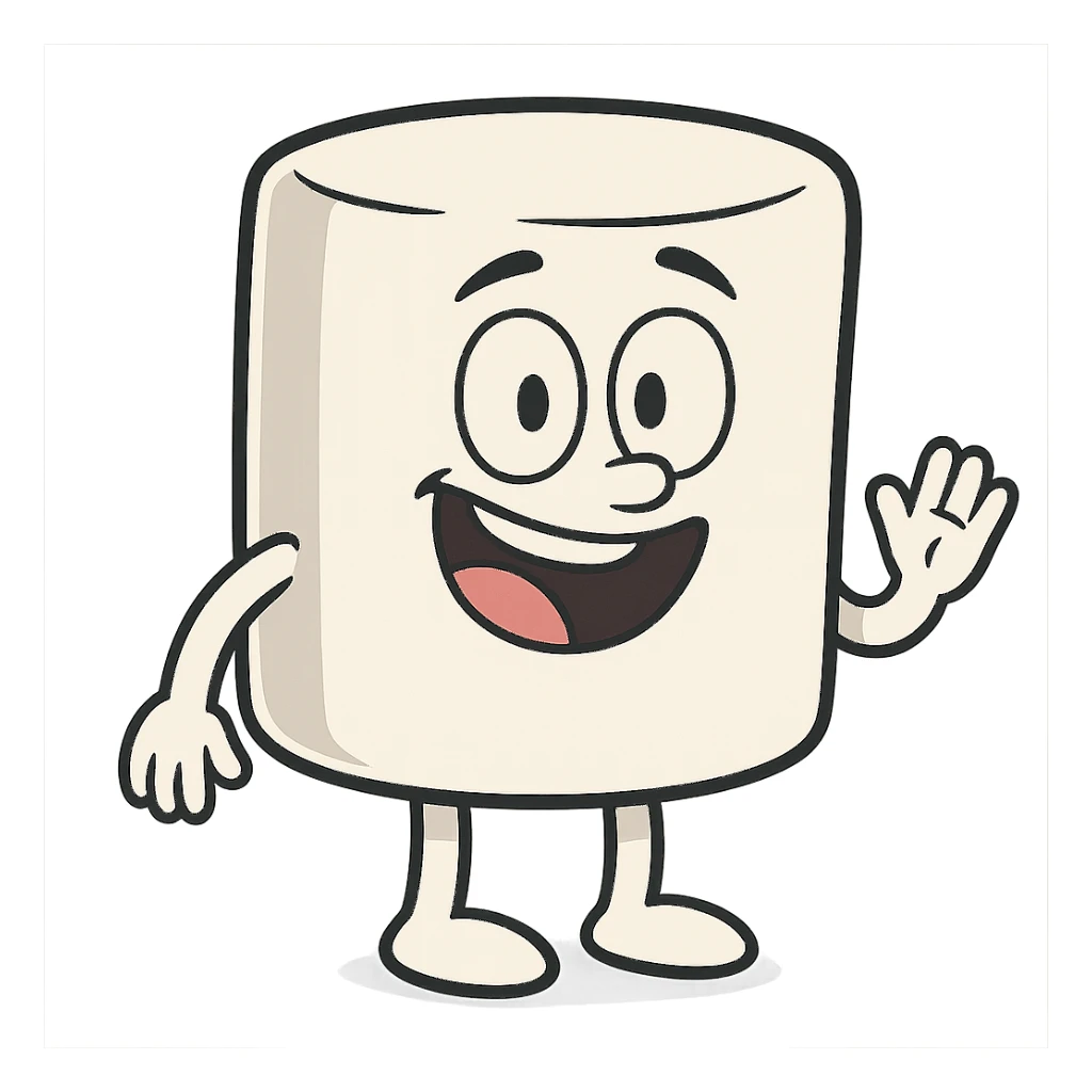 marshmallow OG character sticker