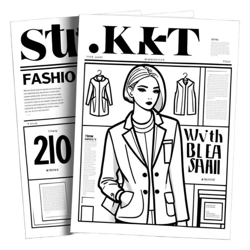 magazine fashion sticker