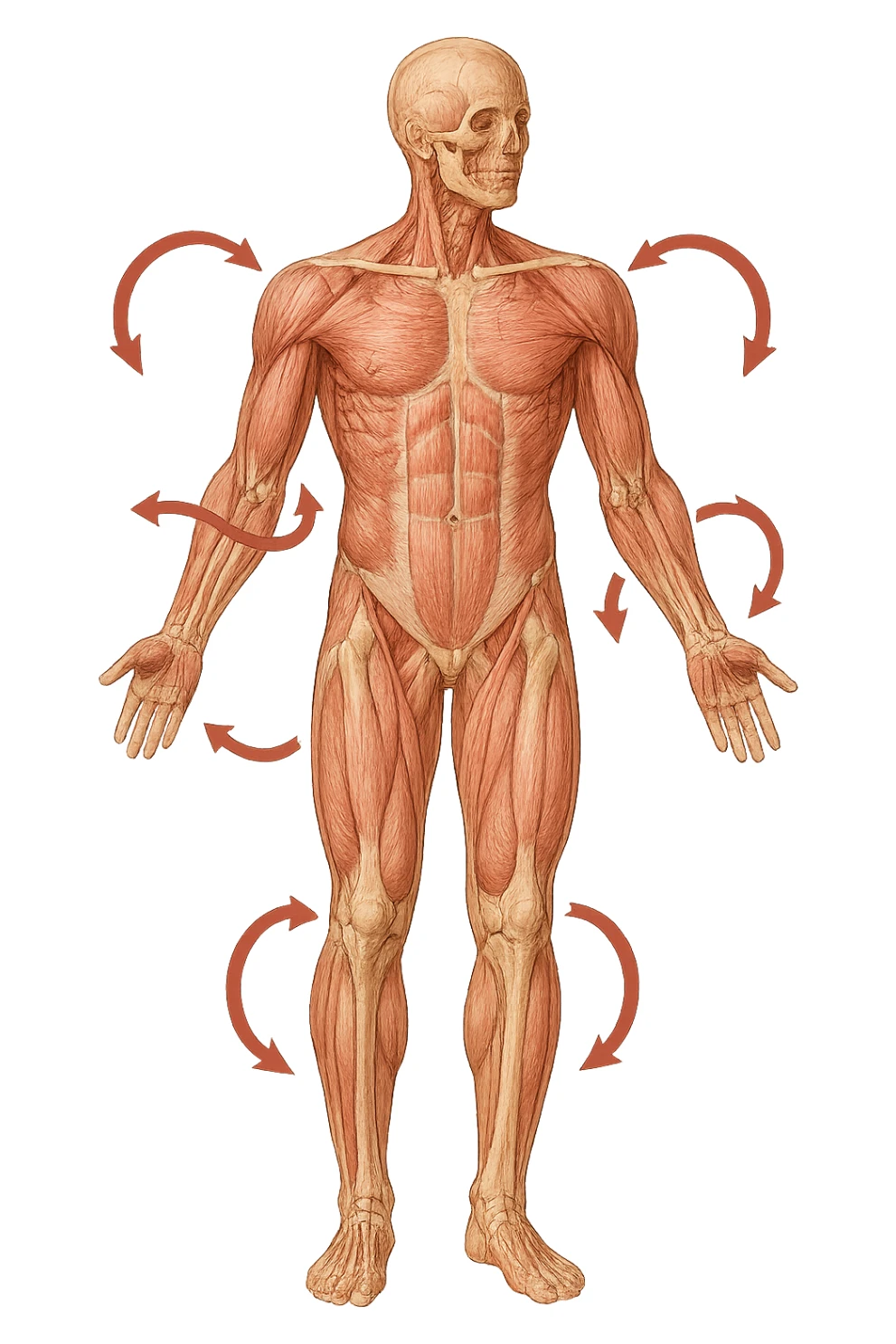 MOBILITà ARTICOLARE DI UN CORPO UMANO ANATOMICO sticker