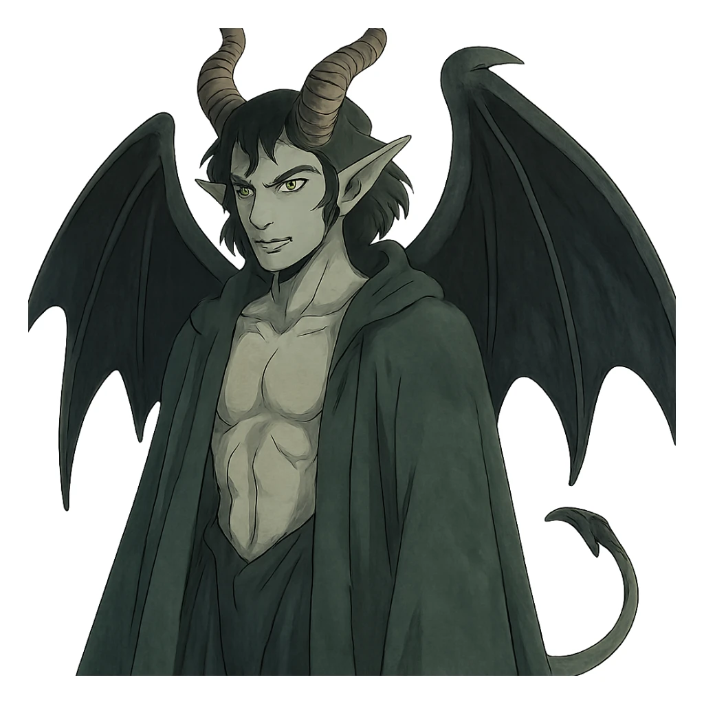 detailed and mystical Belzebuth in Ghibli style sticker