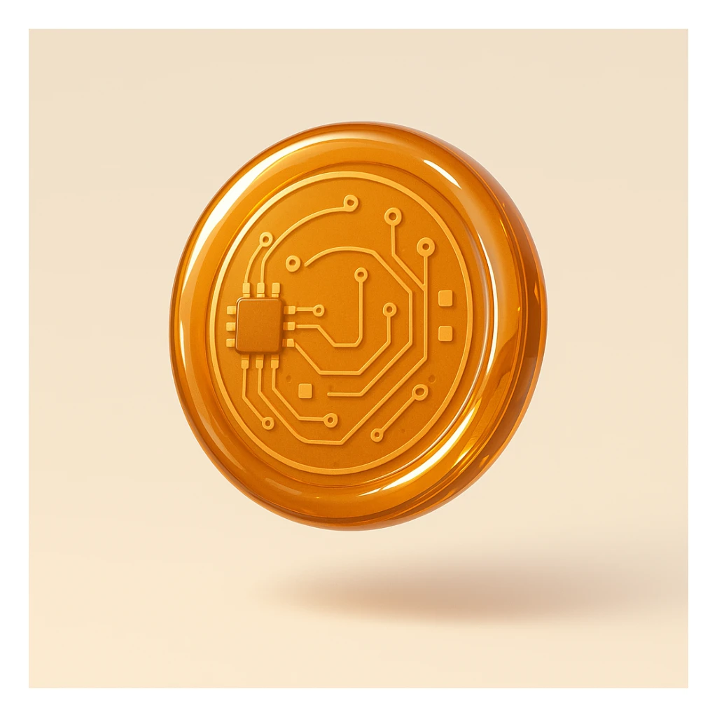 dalgona candy with circle shape, inspired by Squid Game sticker