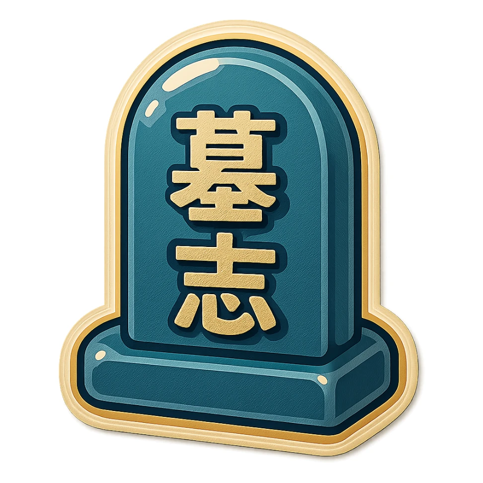 The same grave but facing in right not left  sticker