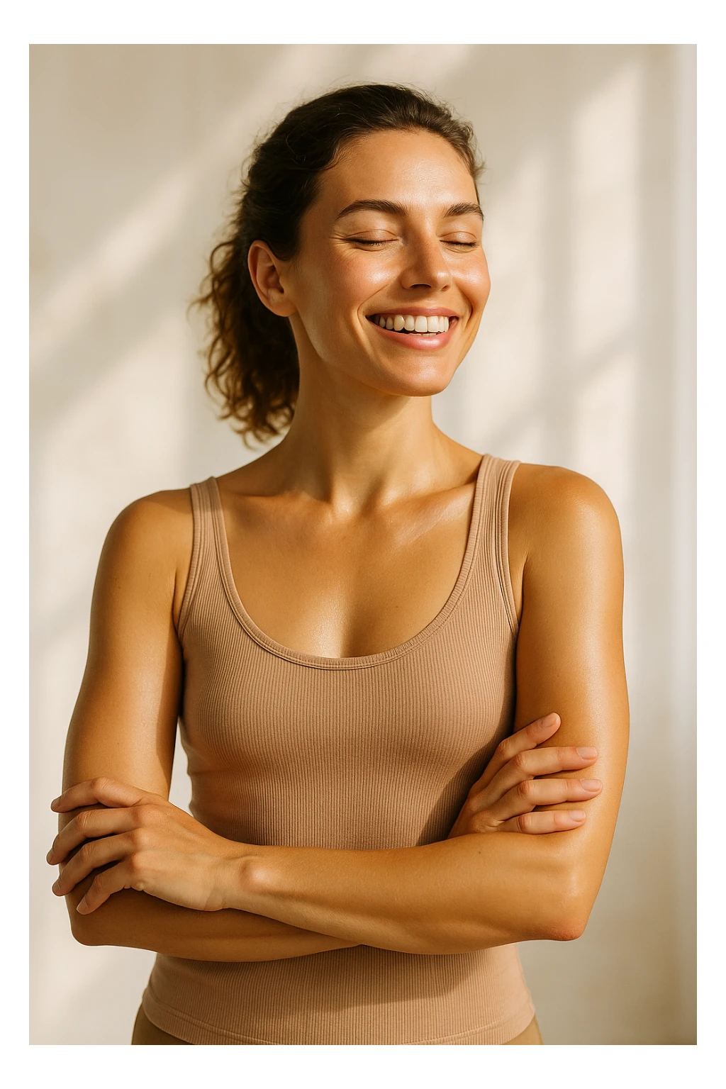 donna con equilibrio ormonale e metabolico immagine realistica sticker