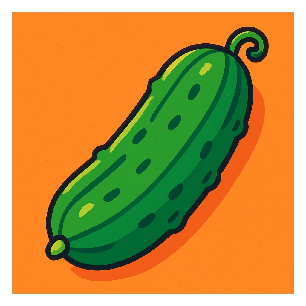 Cucumber sticker