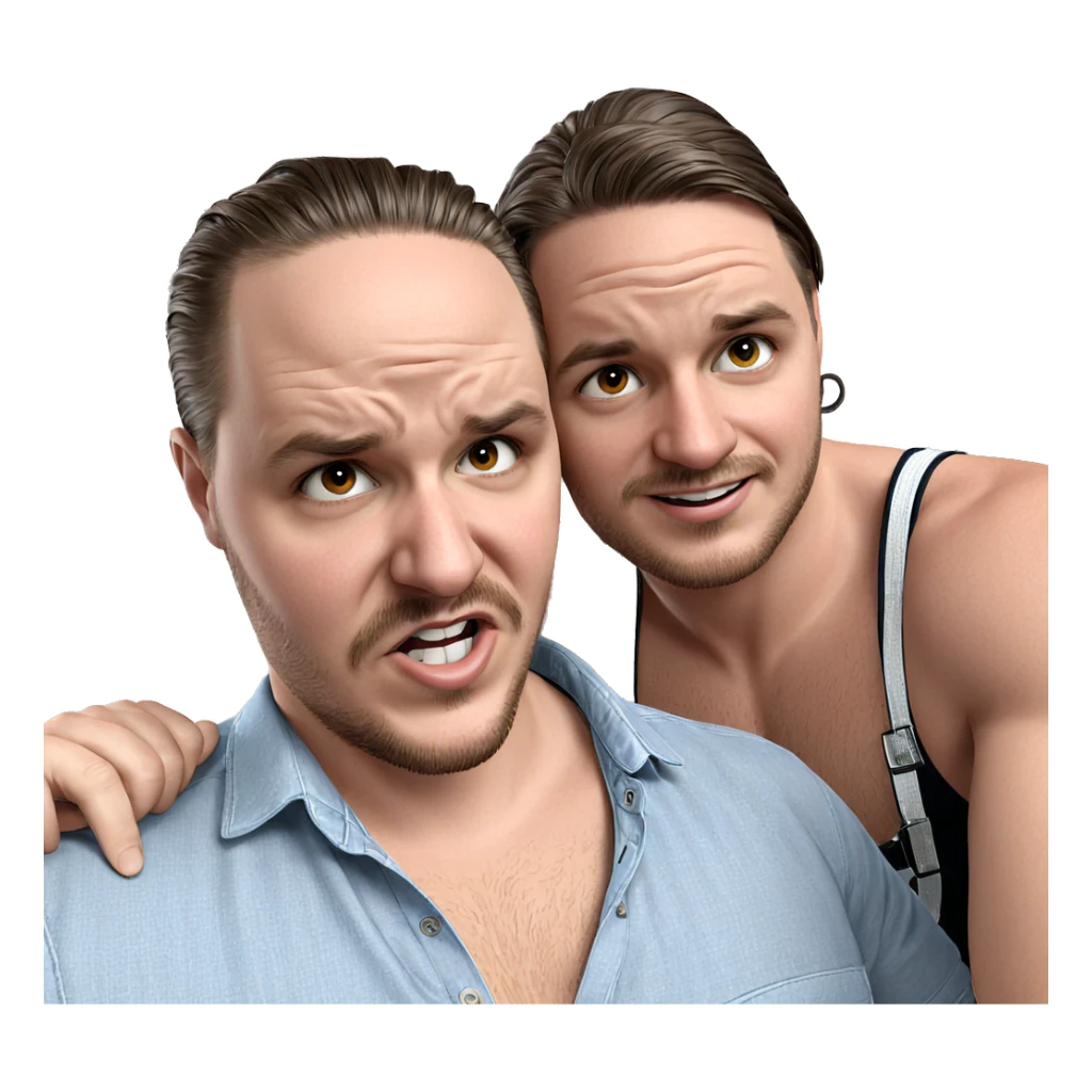 friends sharing a moment sticker