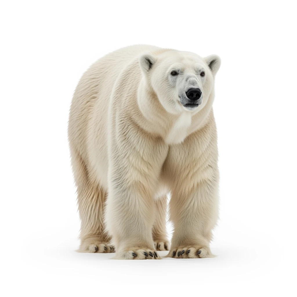 Bear white background sticker