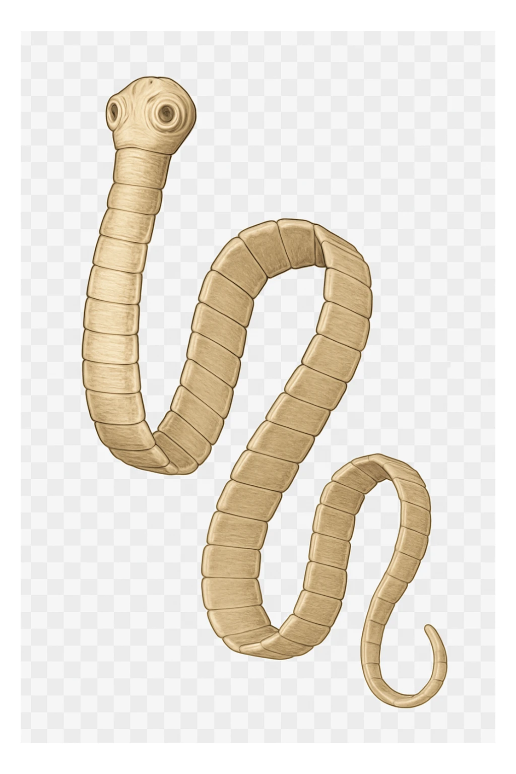 tenia senza sfondo sticker