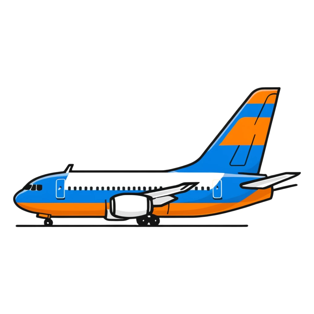 Scandinavian Airlines airplane with blue tail sticker