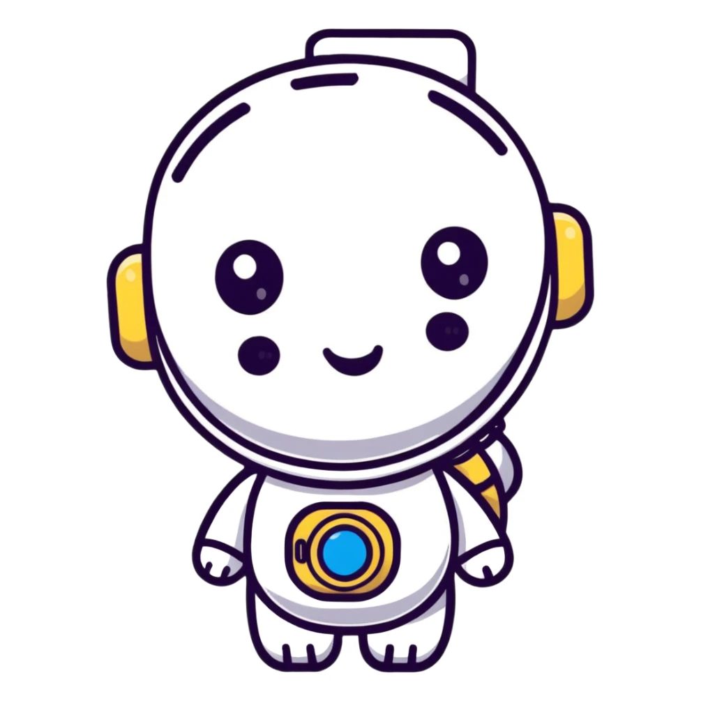 cute expression chatbot sticker