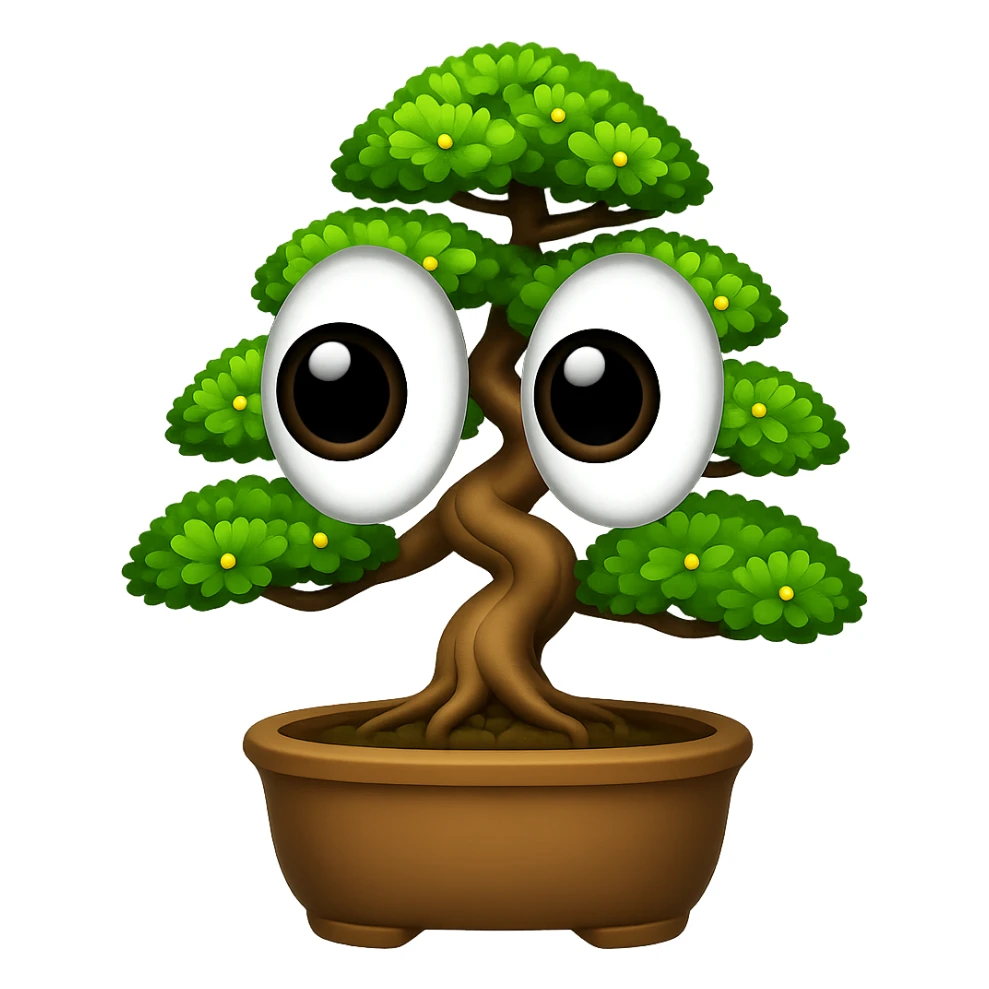 Make the eyeballs much bigger in the style of apple style emojis with transparent background. sticker