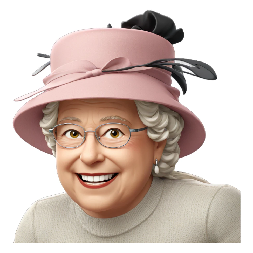 happy girl in stylish hat sticker
