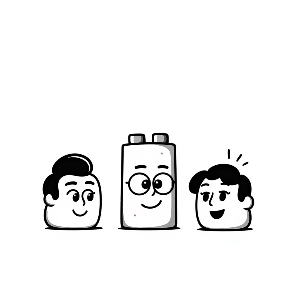 A collection of Lego-style bricks with different facial expressions sticker