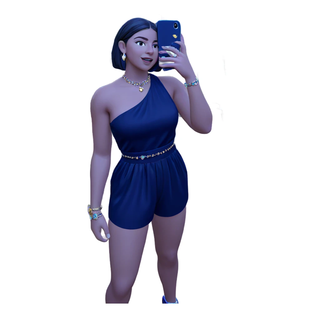 girl with jewelry indoors sticker