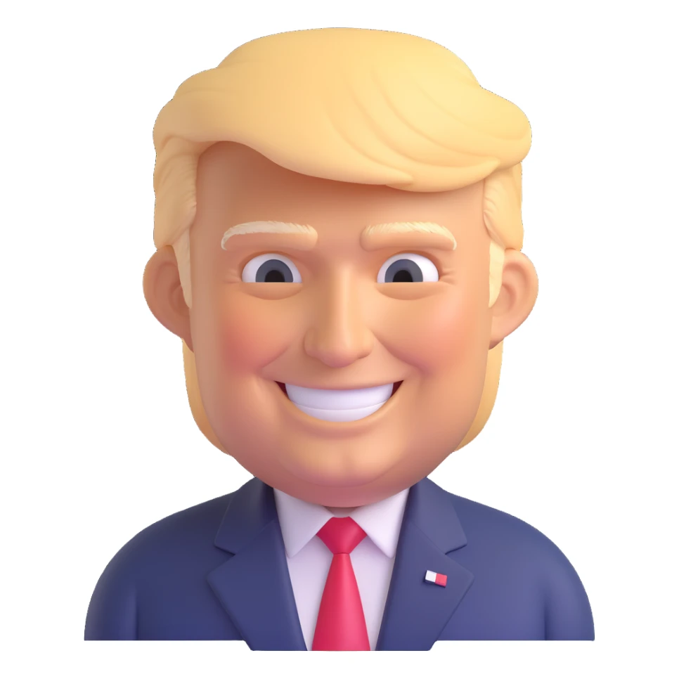 President Trump happy sticker