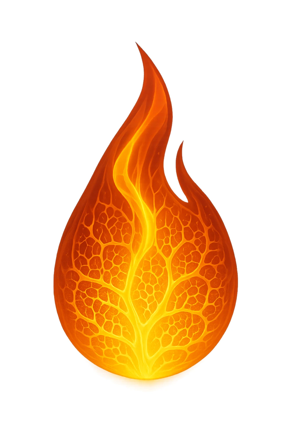 fiamma con metabolismo 3d sticker