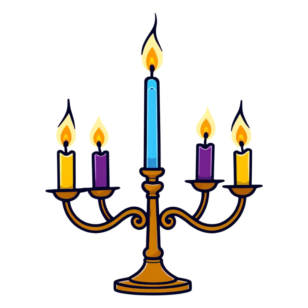 Lumiere the candelabra from Beauty and the Beast sticker