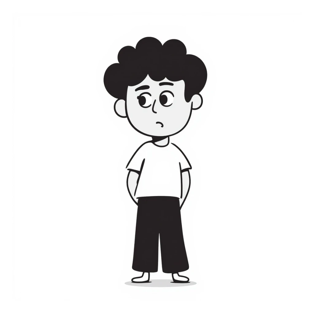 A boy need to pee sticker