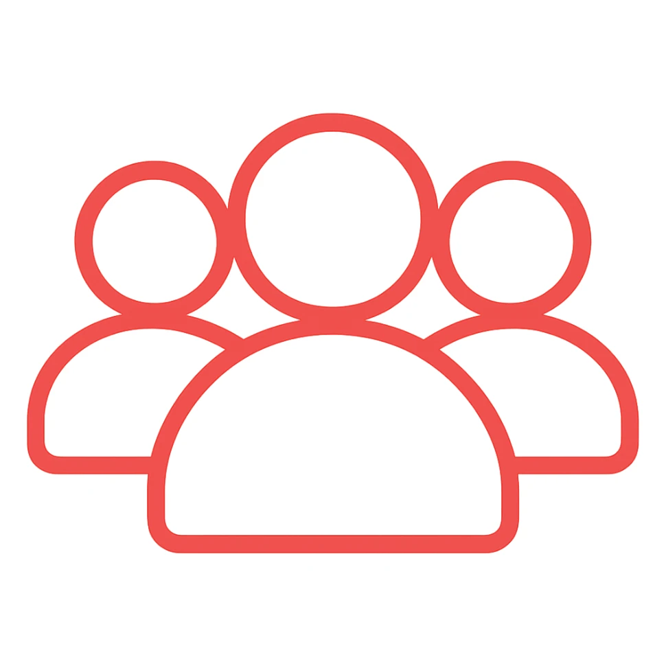 Make all figures the same color in color outline icon style with no background. sticker