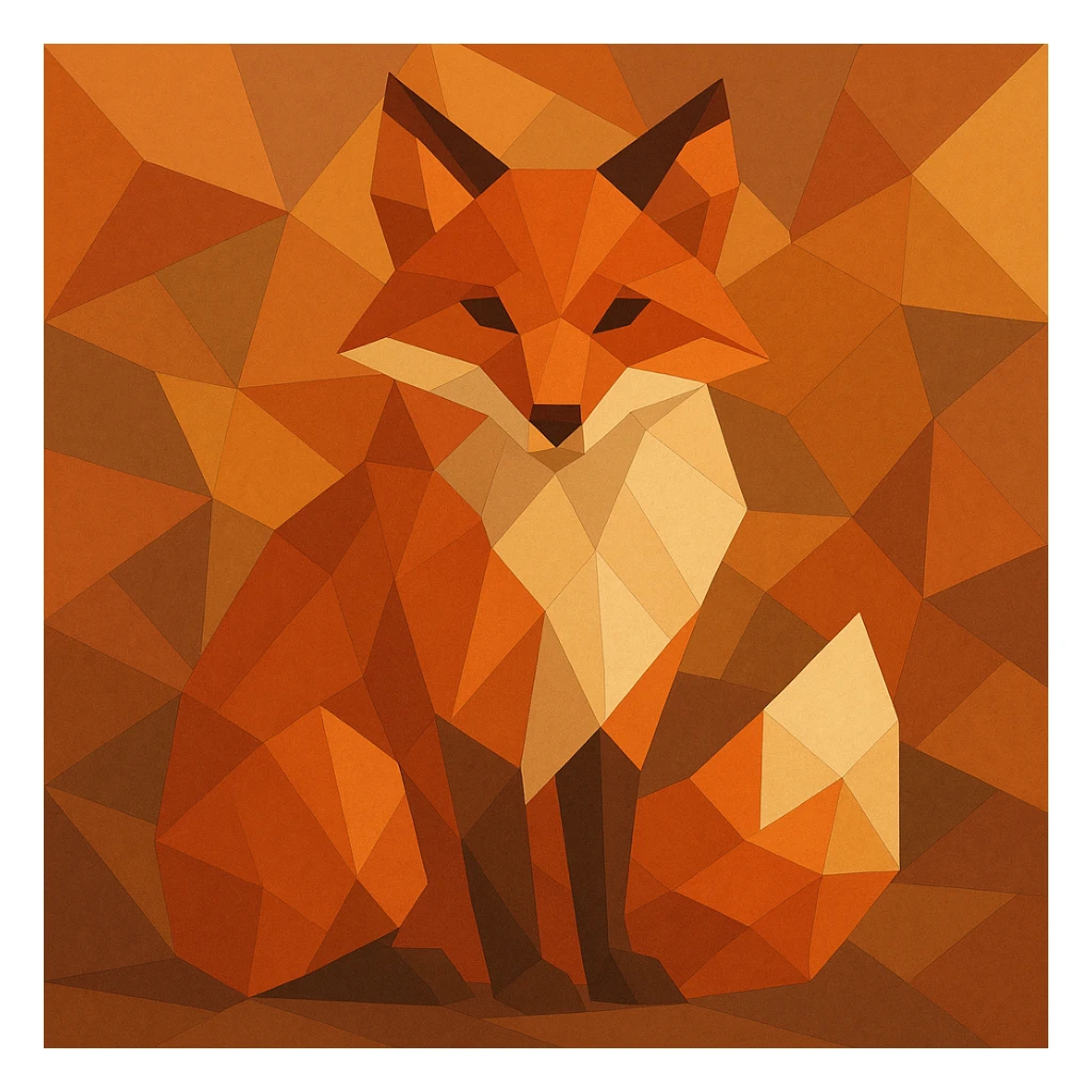 autumn fox sticker