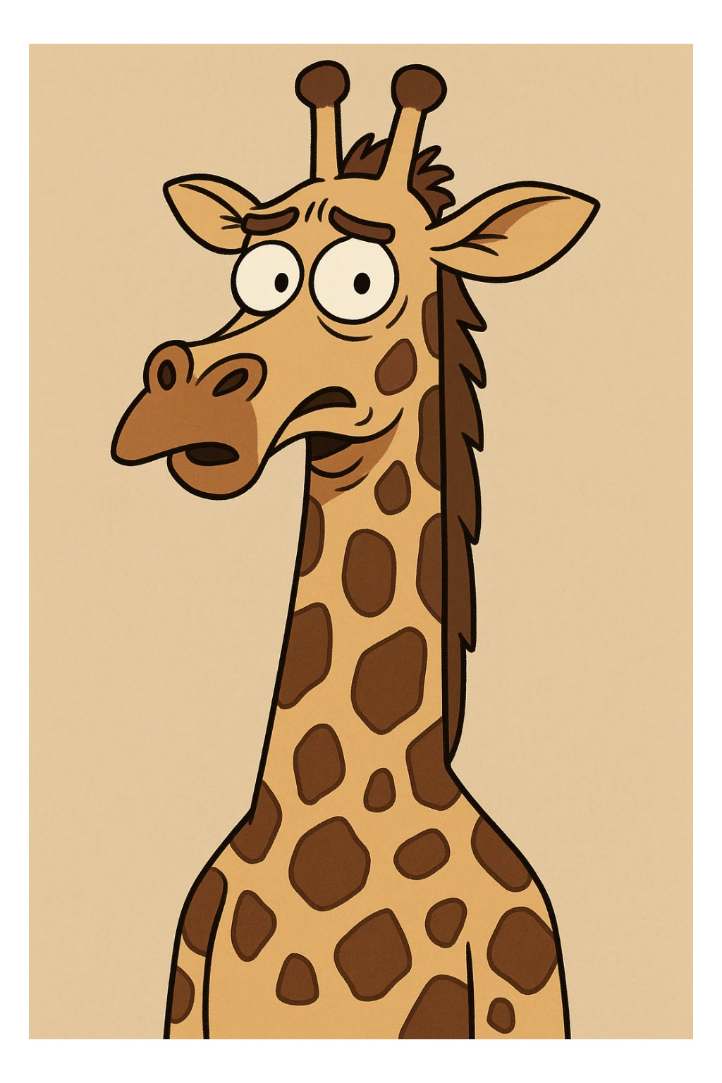 Giraffe sticker